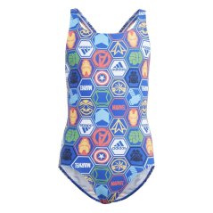 adidas X Marvel's Avengers Swimsuit Junior Blue/Red