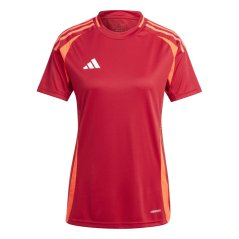adidas Women's Tiro24 Short Sleeve Performance T-Shirt Power Red