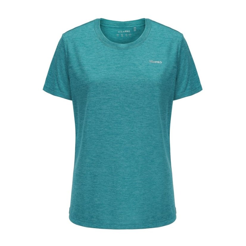 USA Pro Tech C Tee Womens Teal