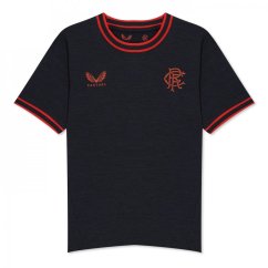 Castore Rangers FC Lifestyle Short Sleeves T-shirt Black