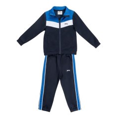 Slazenger Poly Tracksuit Infants Nvy/Wht/Royal