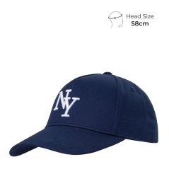 Fabric Classic NY Baseball Cap Mens Navy