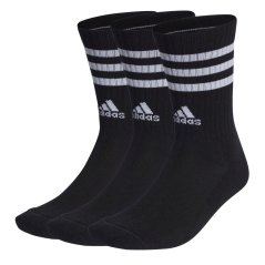 adidas 3-Stripes Cushioned Crew Socks 3 Pairs Black/White