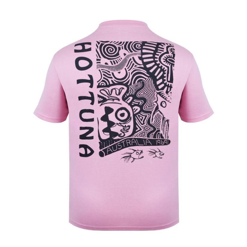 Hot Tuna Crew T Shirt Mens Pink