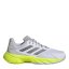adidas Women's Courtjam Control 3 Clay Court Tennis Shoes White/Met/Lemon
