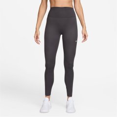 Nike One Seamless Front High-Waisted Leggings Womens Thunder Grey