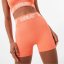 Everlast Seamless 3 Inch Shorts Womens Orange