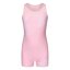 Slazenger LYCRA® XTRA LIFE™ Boyleg Swimming Suit Junior Girls Pink/White