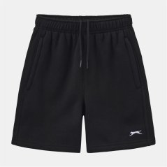 Slazenger Kids' Fleece Jogger Shorts Black