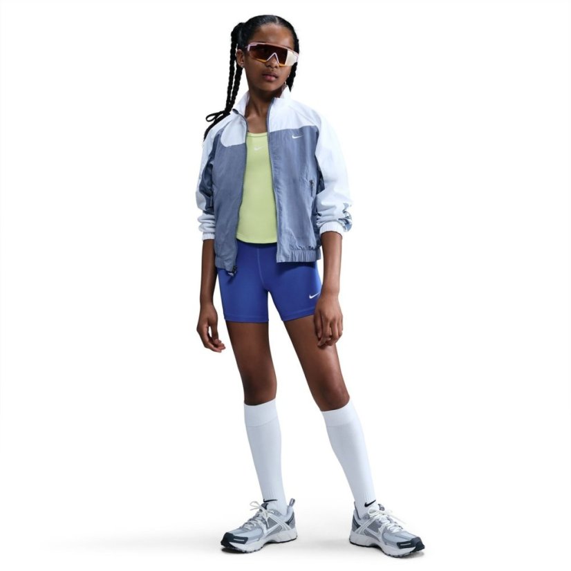 Nike Pro Shorts Junior Girls Blue/White