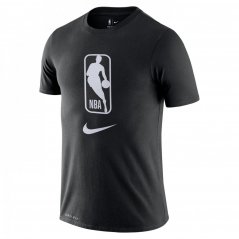 Nike NBA Dry Team pánske tričko BLACK/WHITE