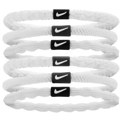 Nike Flex Hair Ties 6pk White/Black