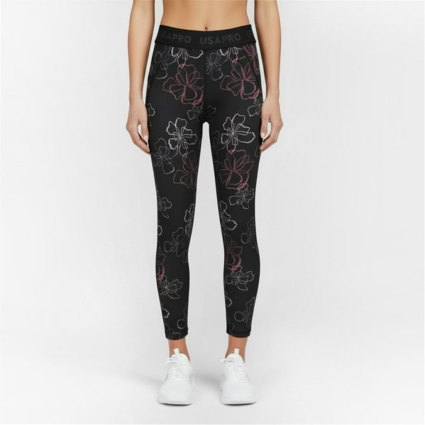 USA Pro USA Pro Training Tight Legging Girls Floral Print