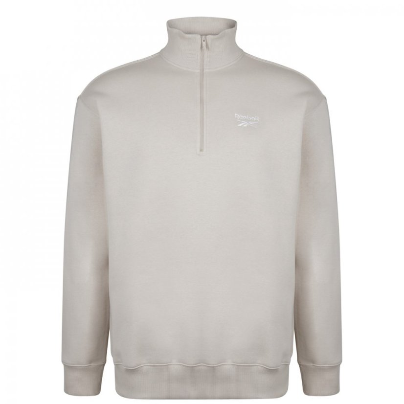 Reebok Quarter Zip Sweater Stucco