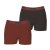 Lonsdale Pack Boxers Mens Rust/Grey
