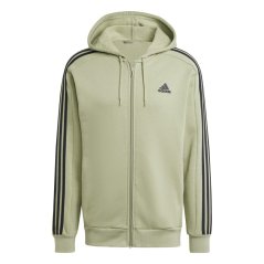 adidas Fleece 3-Stripes Full-Zip pánská mikina Tent Green