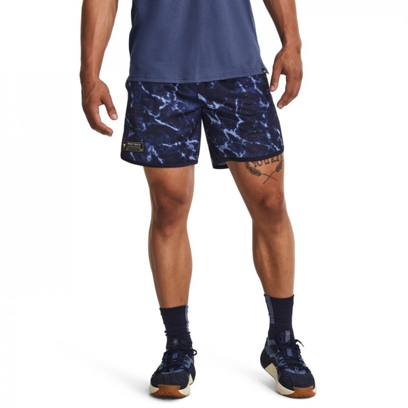 Under Armour Armour Pjt Rock Mesh Shorts Pt Gym Short Mens Blue