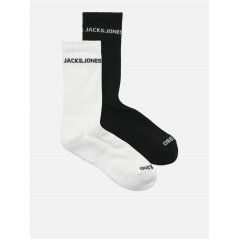 Jack and Jones Men's Basic Crew Socks Blac/White