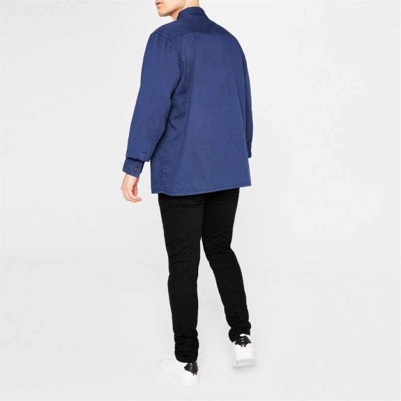 Firetrap Garment dyed Overshirt Navy