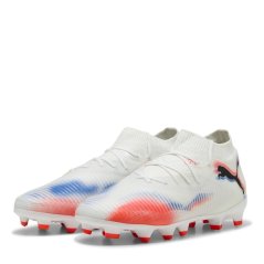 Puma Future 8 Pro Childrens Artificial Ground Football Boots White/Black/Red