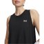 Under Armour Women's Tech Solid Tank Vest Black/White