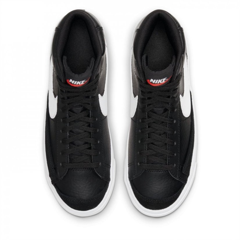 Nike Blazer Mid '77 Big Kids' Shoes Black/White