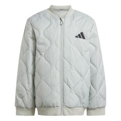 adidas Light Padded Jacket Infants Silver/Black