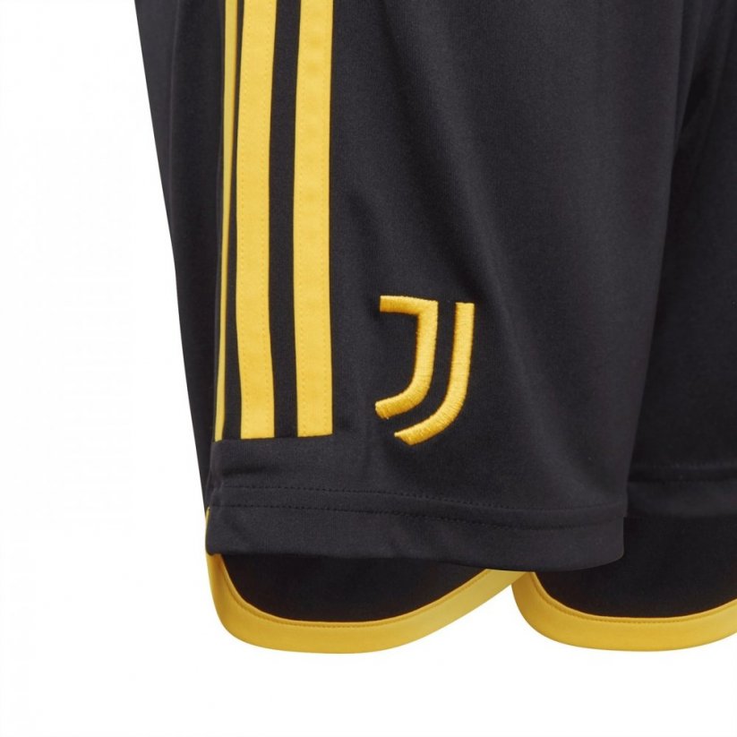 adidas Juventus Home Shorts 2023 2024 Juniors Black/Gold