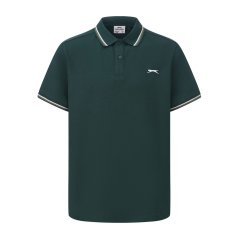 Slazenger Tipped pánské polo tričko Forest Green