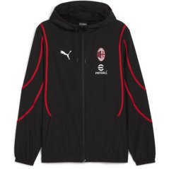 Puma AC Milan Prematch Woven Jacket 2024 2025 Adults Red