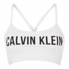 Calvin Klein Performance Low Logo Sports Bra White