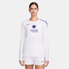 Nike PSG Strike Crew Top 2025 2026 Womens White/Blue