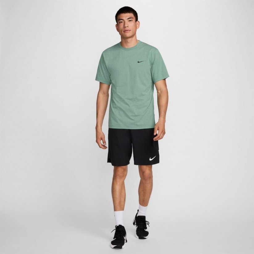 Nike Dri-FIT UV Hyverse Men's Short-Sleeve Fitness Top Green/Black