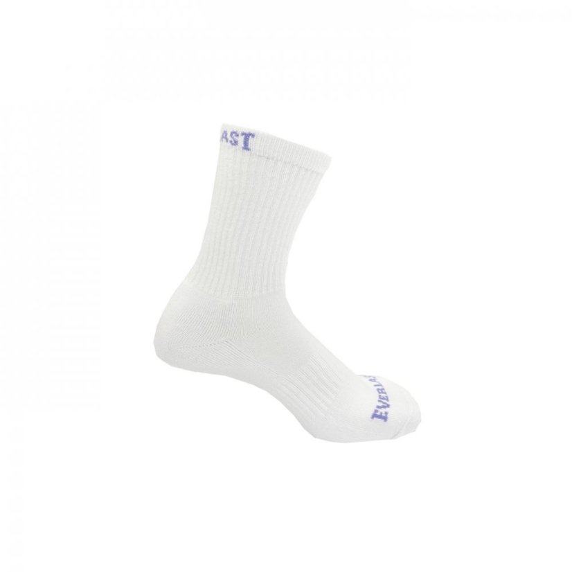 Everlast Crew 6pk Socks Womens White