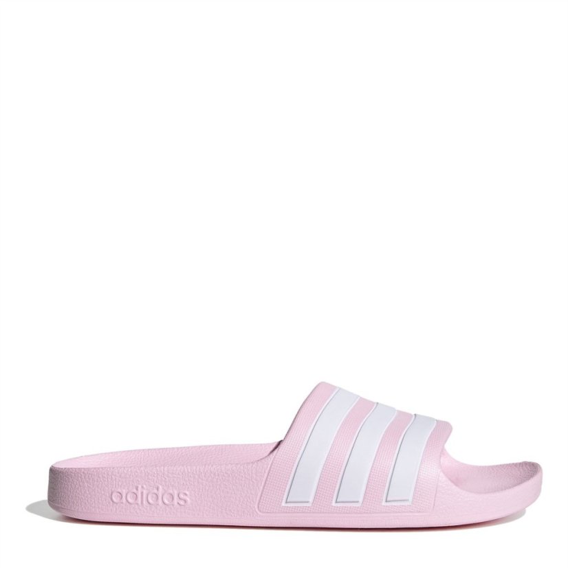 adidas Adilette Aqua Slides Junior Pink/White
