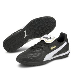 Puma King Cup TT Astro Turf Football Boots Black/White