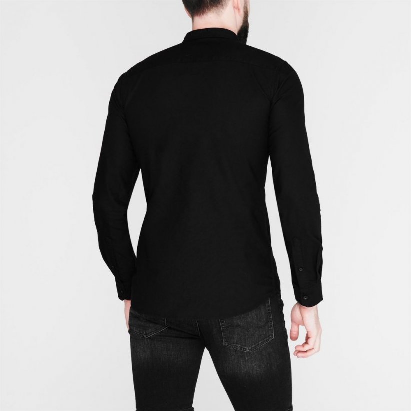Firetrap Basic Oxford Shirt Black