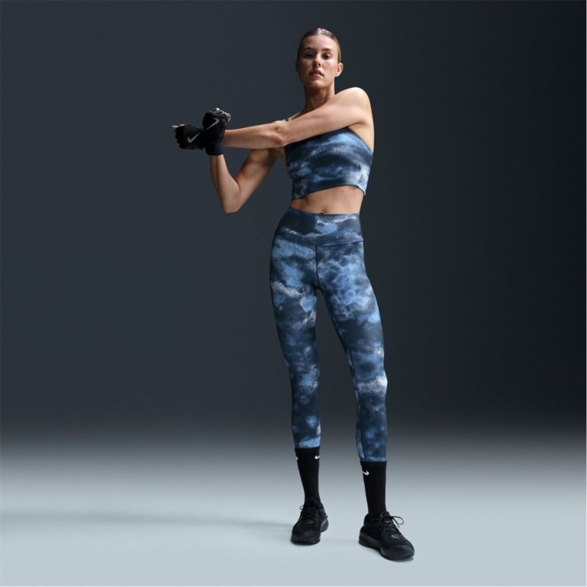 Nike One High-Rise Tights Womens AOP Navy