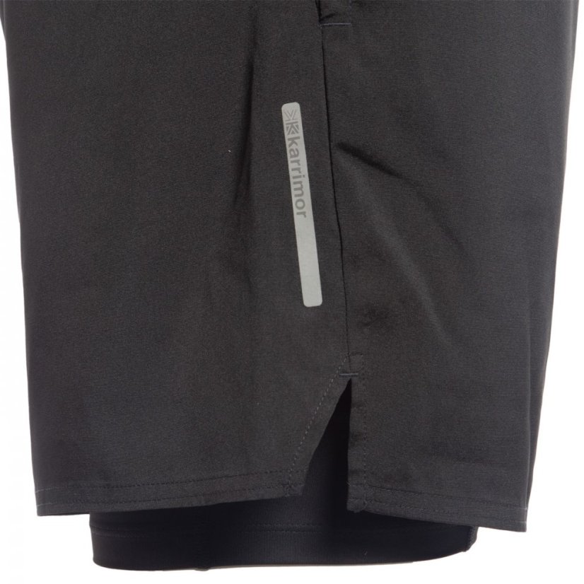 Karrimor 2 in 1 Running Shorts Mens Black