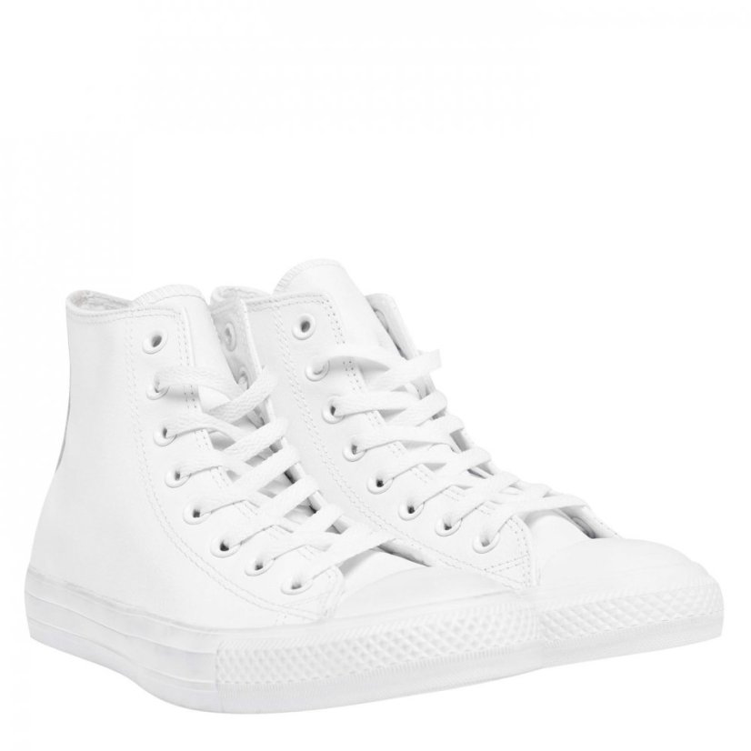 Converse Star Mono Leather Trainers White 100