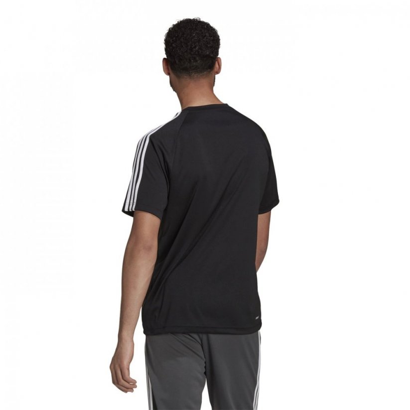 adidas Classic 3 Stripe Sereno pánske tričko Black/White