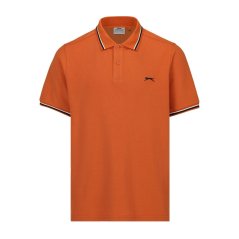 Slazenger Tipped pánske polo tričko Rust