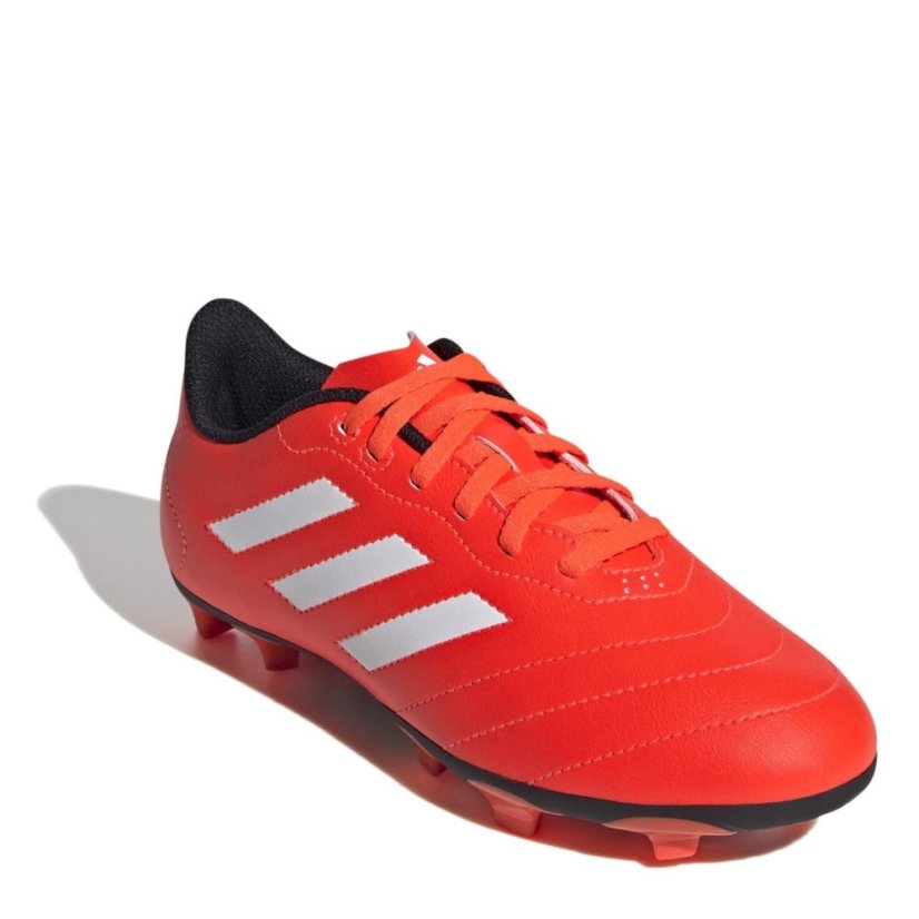 adidas Goletto Firm Ground Football Boots Juniors Red/White