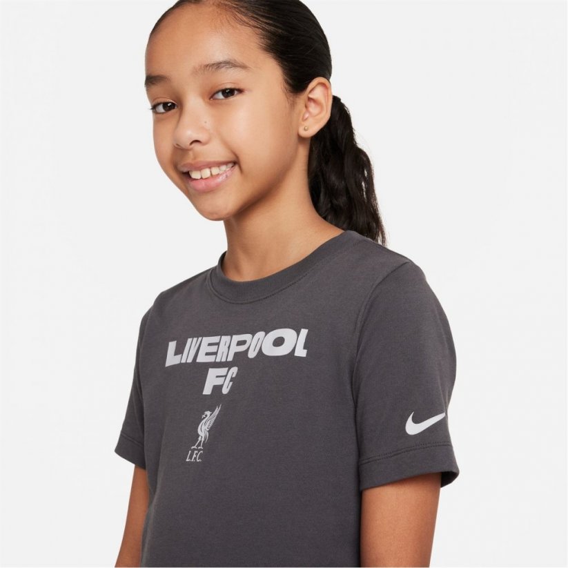 Nike Liverpool FC Troy T-Shirt 2024 Juniors Anthracite