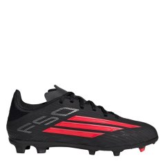 adidas F50 League Childrens Firm Ground Football Boots Black/Red