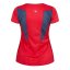 Diadora Women's Short Sleeve Performance Gym Top Tomato Red
