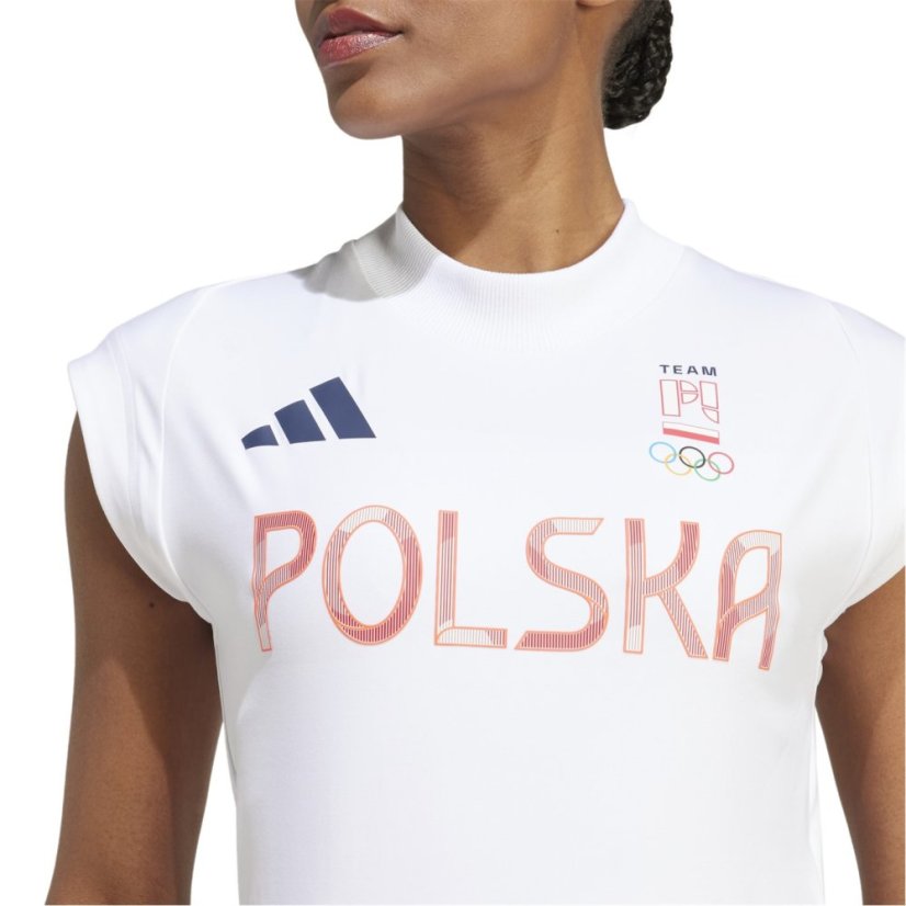 adidas NOC Poland dámske tričko White