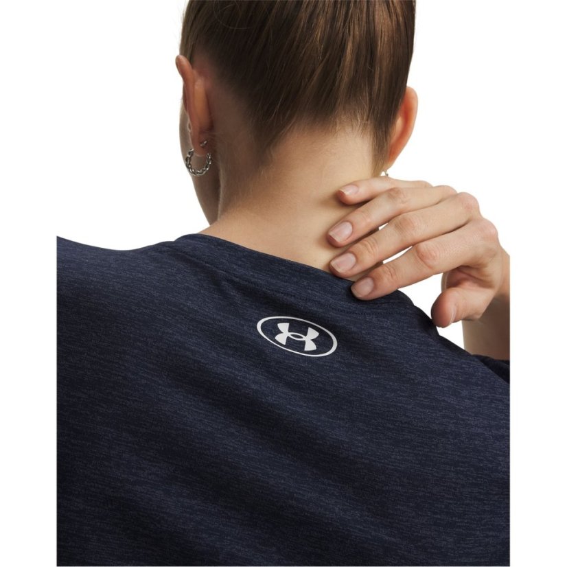 Under Armour Tech™ Twist V-Neck Short Sleeve Womens Midnight Navy