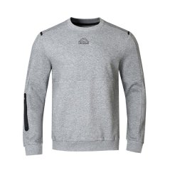 Kappa Tech FL Crew Neck Mens Jumper Sweater Grey Marl