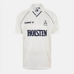 Hummel Tottenham Hotspur Retro Home Shirt 1988 1989 Adults White